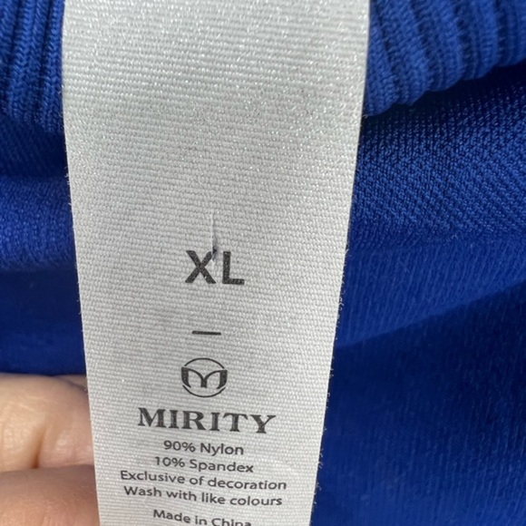 MIRITY blue Maternity High Waist  Over Belly Workout leggings Xl - Picture 8 of 9